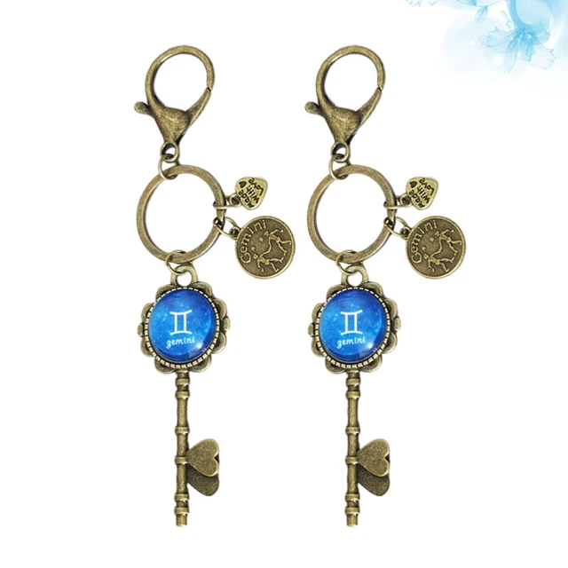 2 Pcs Hanging Keychain Jewelry Glow Accessories Keychain Keys Key Ring 4
