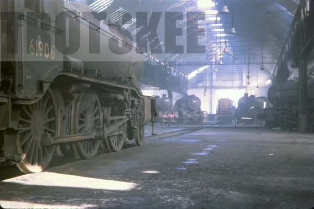 35mm Slide BR British Railways Steam Loco 61906 Class K3 Dairycoates Shed 1963