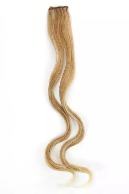 1 Extension Clip Mèches Ondulées Blonde Mélange YZF-P1C18-27T88 45cm Cheveux