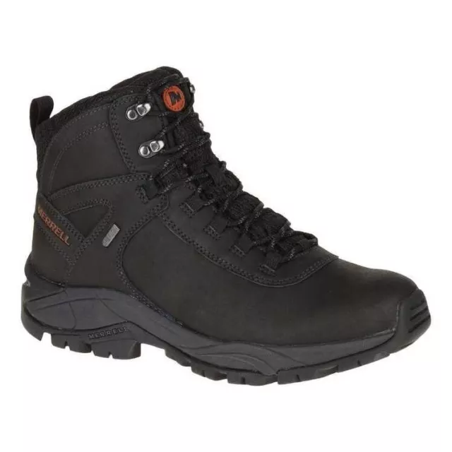 MERRELL MEN'S VEGO Waterproof Mid Hiking Boots Black US 8 BRAND NEW ...