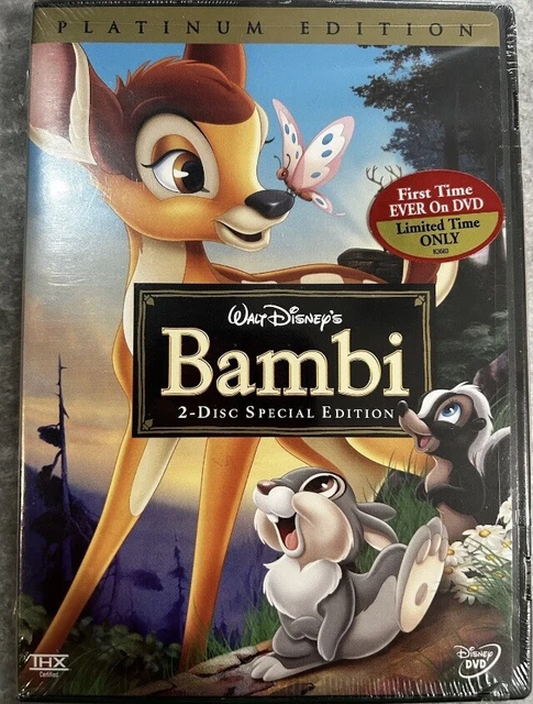 Bambi (DVD, 2005, 2-Disc Set, Special Edition/Platinum Edition). ~NEW / SEALED~