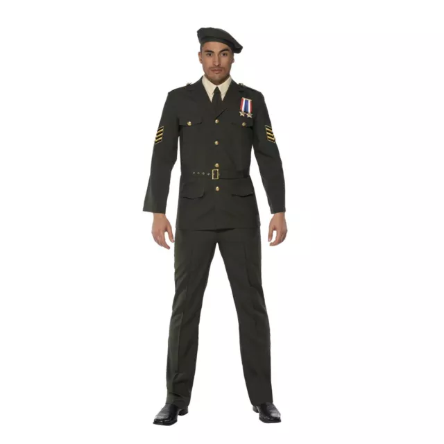 Adulto Hombre Periodo de Guerras Militar Oficial Disfraz Dunkirk Héroe Soltero