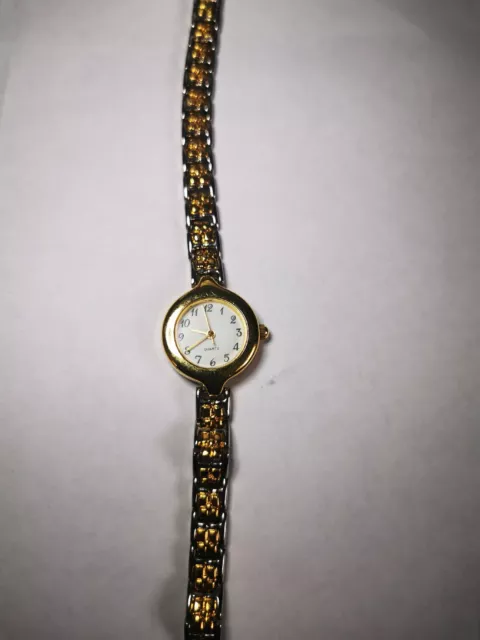 Quartz Gold&Silver Womens Ladies Watch