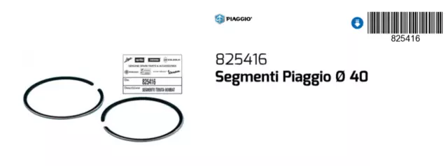 Segmenti Ø40 ORIGINALI Aprilia Scarabeo 50 2T (Piaggio) 2010-2015