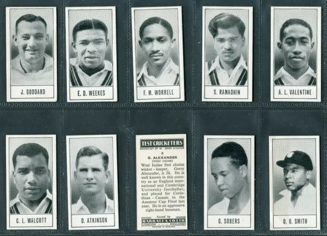 Barratt 1957 - Test Cricketers Series B - Trade Cards - Pick Your Card