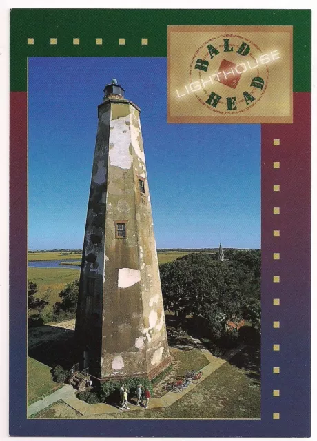 BALD HEAD ISLAND NC Postcard LIGHTHOUSE Cape Fear NORTH CAROLINA Smithville