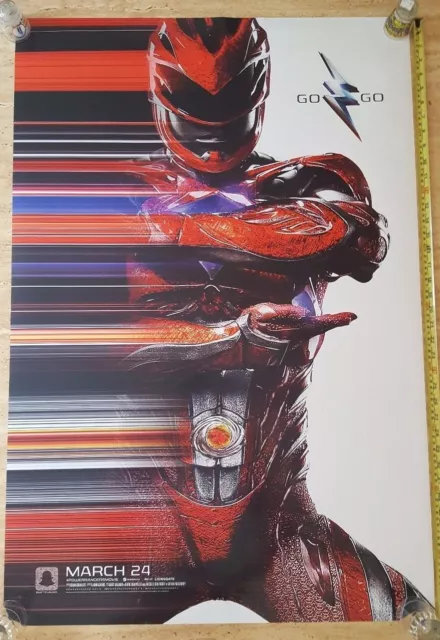 AUTHENTIC RED POWER RANGER -  ORIGINAL UNUSED Movie Poster D/S 27x40