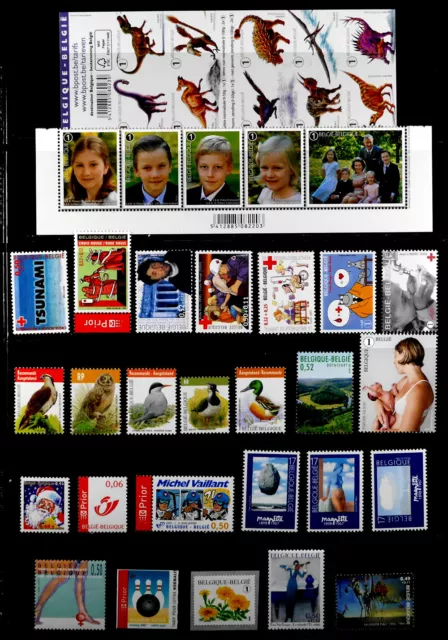 Belgium: 2006 - 16 Stamps Mint Never Hinged With/ Booklet Pane Sound