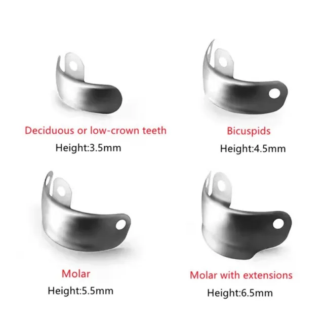 Dental Metal Matrices Sectional Contoured Matrix Refill soft band S/M/L 50/pk