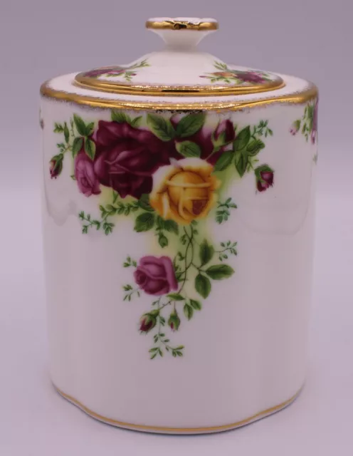 Royal Albert Old Country Roses Tea Party Caddy 4.4" High