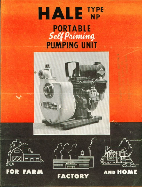 Hale Type NP Portable Self Priming Pumping Unit folder