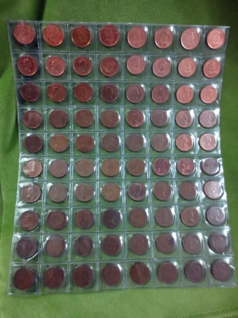 Canadian Coin 1920 to 2012 Penny Lot - Small Cent Near Date Complete RARE Lot