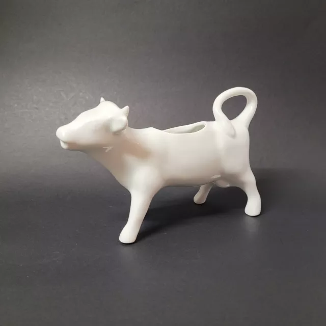 French Porcelain Cow Creamer White Made in France