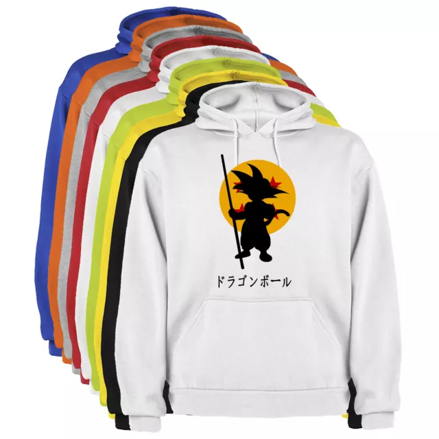 Sudadera Capucha Dragon Ball Rey mono Goku tipo B Hombre tallas y colores a014