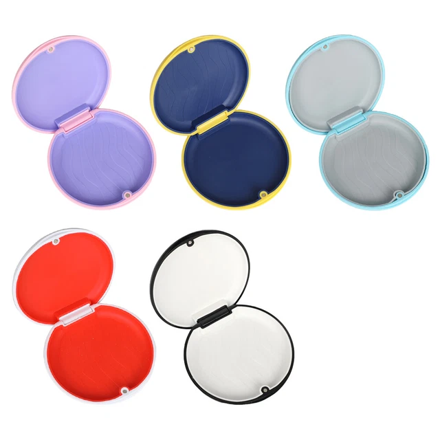 Boîte De Rangement Pour Appareil Dentaire (retainer/Ortho) - Avec Autocollants, Pour Patients, Lot