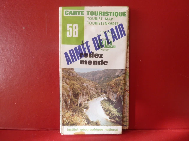 Ancienne Carte Touristique Ign No 58.