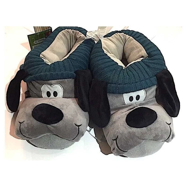 PANTOFOLE moppine CAGNOLINO ciabatte GRIGIO babbucce SJ GANG seven TAGLIA EUR 31