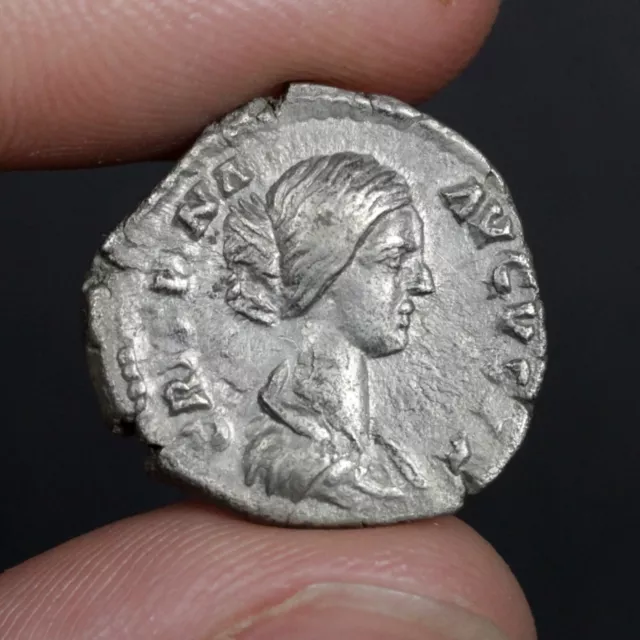 Crispina Denarius Ancient Roman Empire Silver Coin Wife of Commodus 178AD