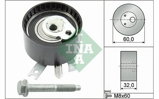 INA Galet tendeur pour RENAULT KANGOO MEGANE 531 0547 10 - Mister Auto