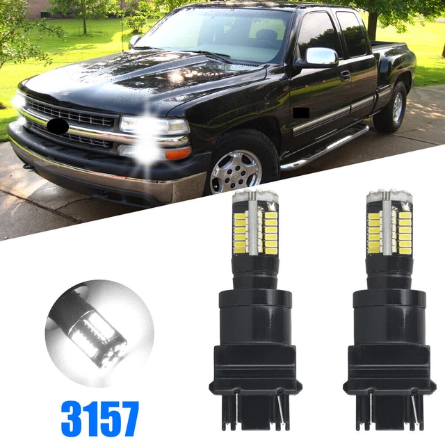 3157 LED DAYTIME Running Light Bulb DRL White For 20002007 Chevy