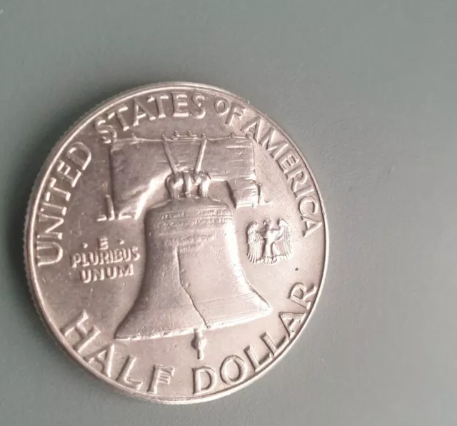 Silver half dollar Franklin 1951 US United States coin 1/2
