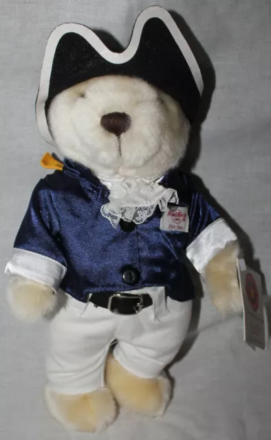 Herrington Hard Rock Cafe Boston Plush Teddy Bear 2008 Patriot of Rock #25 Tag