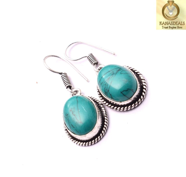Turquoise Plated Earring Jewellery Marvelous 10 Gm Value-Priced @1.99-64586