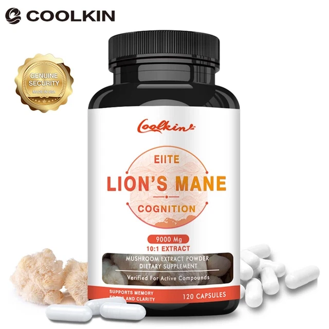LION'S MANE 9000MG Brain and Nervous System Health, Memory, Focus