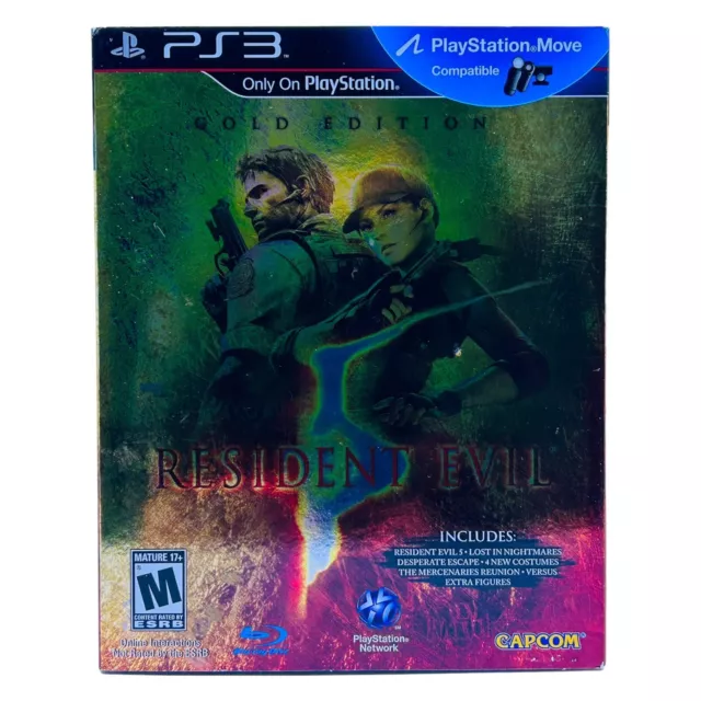 Resident Evil 5 Gold Edition (Sony PlayStation 3) PS3 Brand New w/ Slipcover
