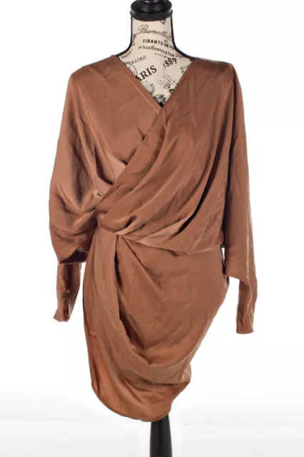 NWOT ASOS Design Brown Backless Dress Size 6
