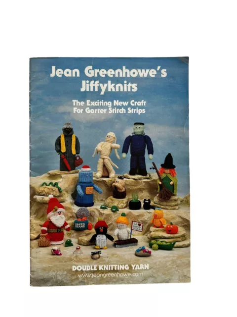 Jean Greenhowe's JIFFYKNITS Knit Garter Stitch Strip Christmas Doll Characters