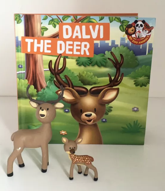 Deagostini My Zoo Animals Book + Figures Dalvi The Deer  Fawn