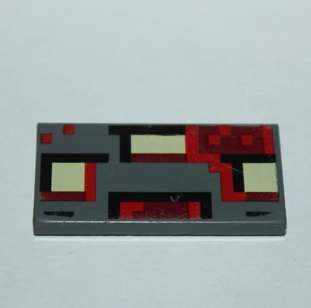 LEGO MINECRAFT TILE 2x4 ref 87079pb0742 set 21163 The Redstone Battle ...