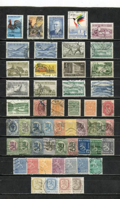 FINLANDE - Lot de timbres tous différents
