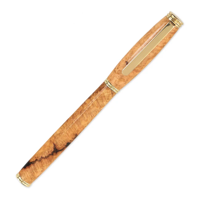 Kit de bolígrafo Old-Line, acabado dorado, kit individual, torneado de madera heredado