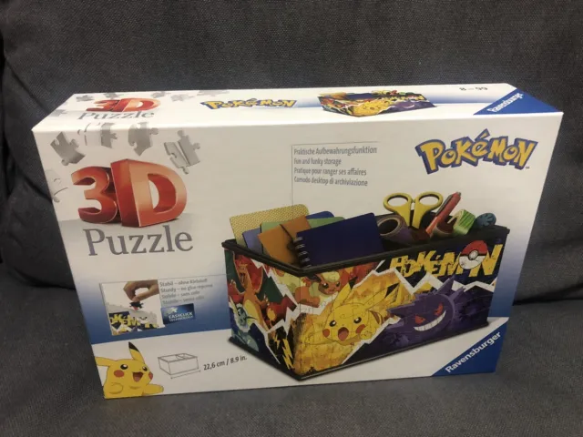 Ravensburger Puzzle 3D 223 Pieces Pokemon Storage Box (11546