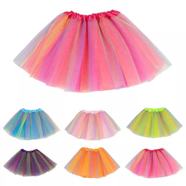 Toddler Kid Girls Baby Fashion Tulle Sequins Princess Tutu Skirt Outfits Costume 2