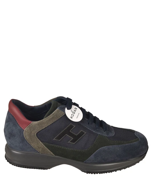 HOGAN SNEAKERS UOMO interactive HXM00N0Q101H6248P blu Blue logo