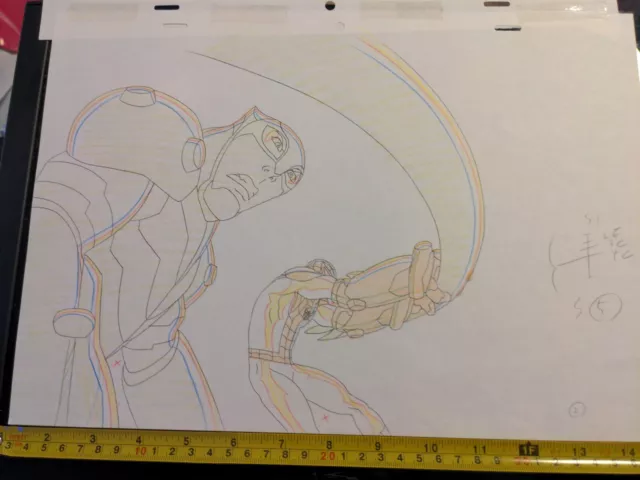Marvel animation cel Production Art MARVEL Comics Ultimate Spiderman Scorpion S1