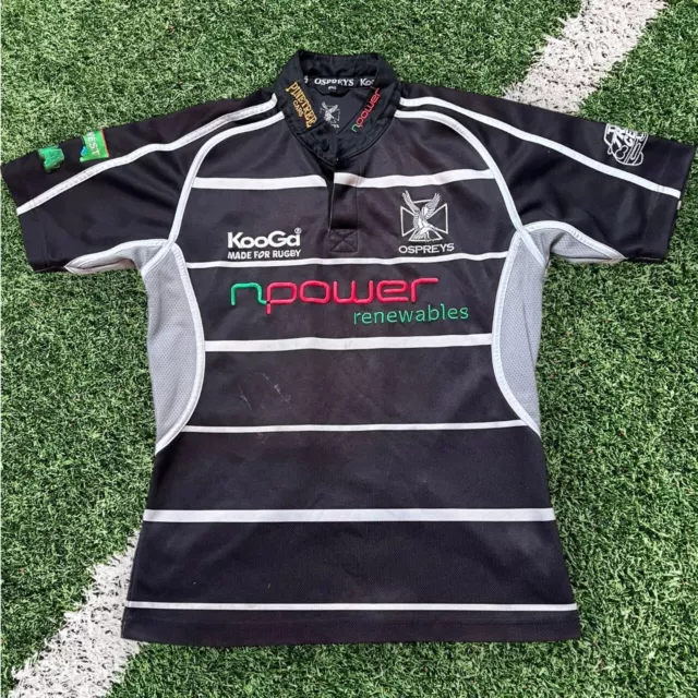 Men's Kooga Ospreys Rugby Shirt 2006/07 Home Top Size Small Original