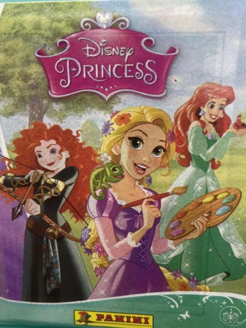 50 Panini Disney Princess Sticker Packs (250 Stickers ) Ariel Jasmine Belle Elsa