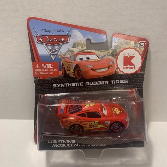 DISNEY CARS LIGHTNING McQUEEN WITH SYNTHETIC RUBBER TIRES KMART