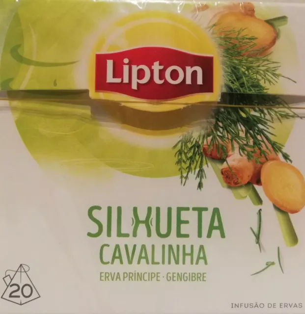 3X Silueta De Cola De Caballo De Té De Lipton - Herbal Inf. -20 Bolsas De...