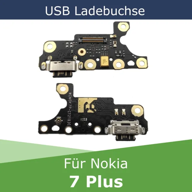 Ladebuchse für Nokia 7 Plus USB C Connector Charging Dock Board Mikrofon Platine
