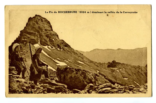 CPA 05 Hautes-Alpes Pic de Rochebrune Cerveyrette Valley Advertising Card