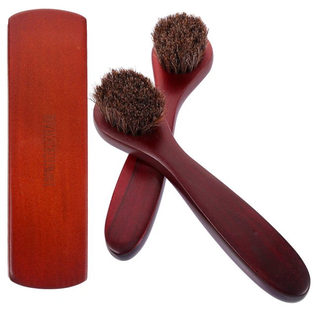 3 pz spazzola per stivali pulizia e lucidatura sapone da sella spazzola in capelli di rosa