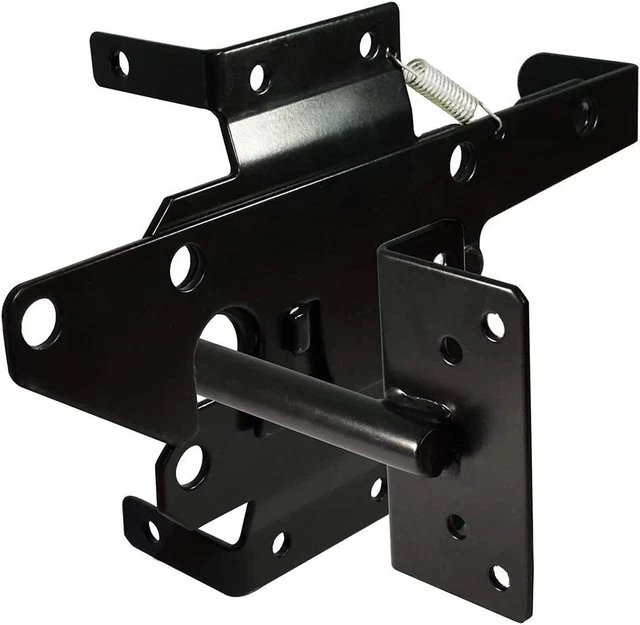 SELFLOCKING GATE LATCH Heavy Duty Post Mount Automatic Gravity Lever