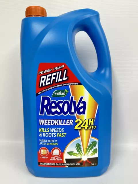 Resolva 24H Ready To Use Power Pump Weed Killer Refill, 5 Litre