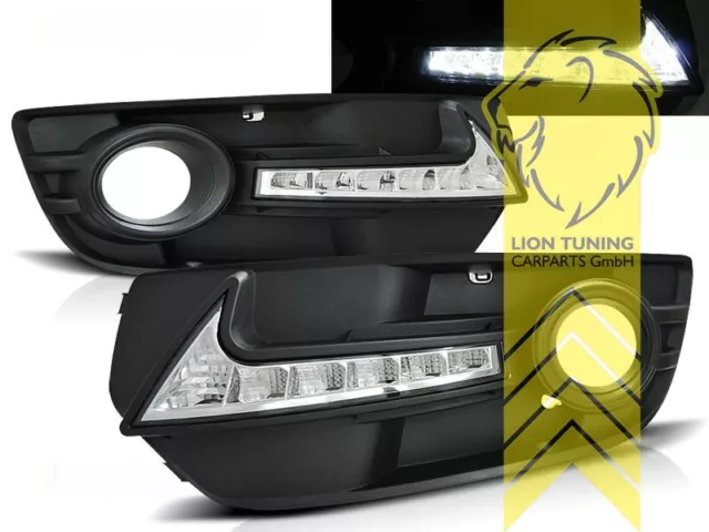 Fahrzeugspezifisches LED Tagfahrlicht für Audi Q5  8R schwarz