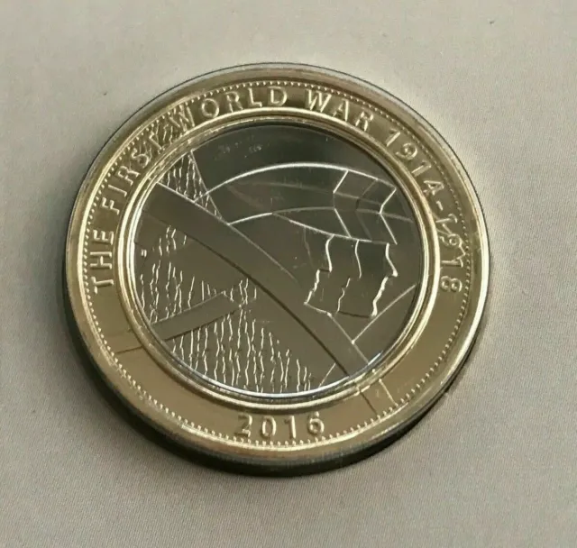 2016 First World War Centenary Army £2 Two Pound Circulated Coin